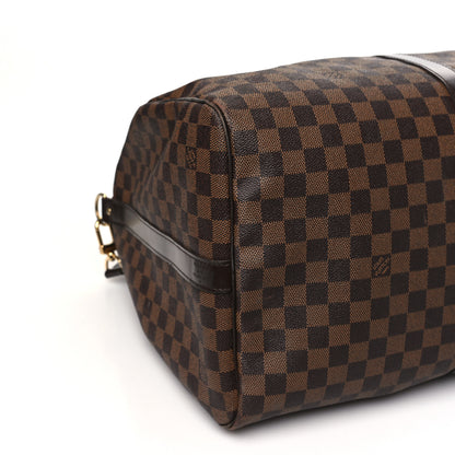 Louis Vuitton Damier Ebene Keepall Bandouliere 55 7 of 9