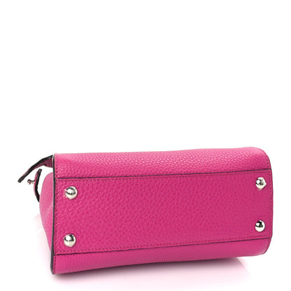 Fendi Cuoio Romano Selleria Mini Peekaboo Iconic Satchel Fuxia 3 of 8
