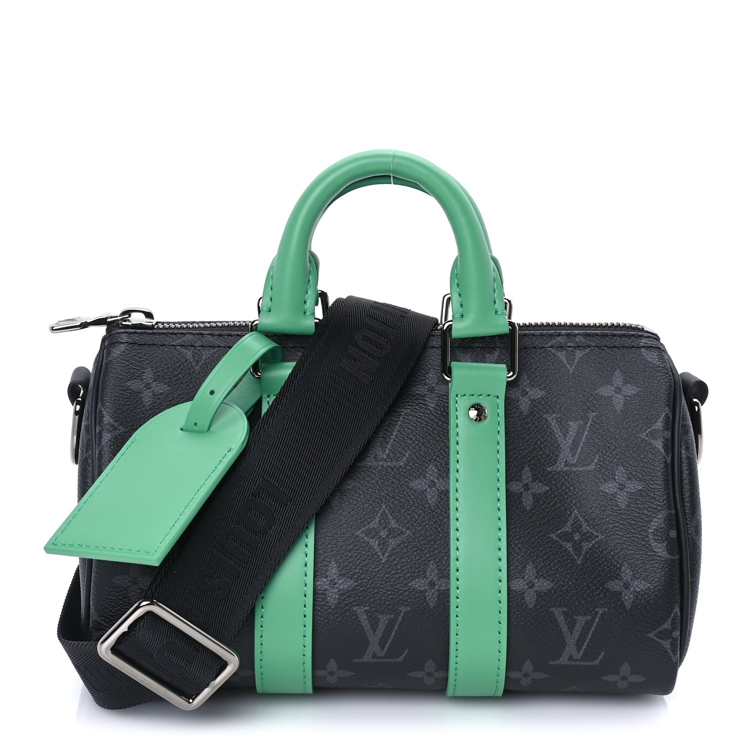 Louis Vuitton Monogram Eclipse Keepall Bandouliere 25 Minty Green Minty Green 1 of 7