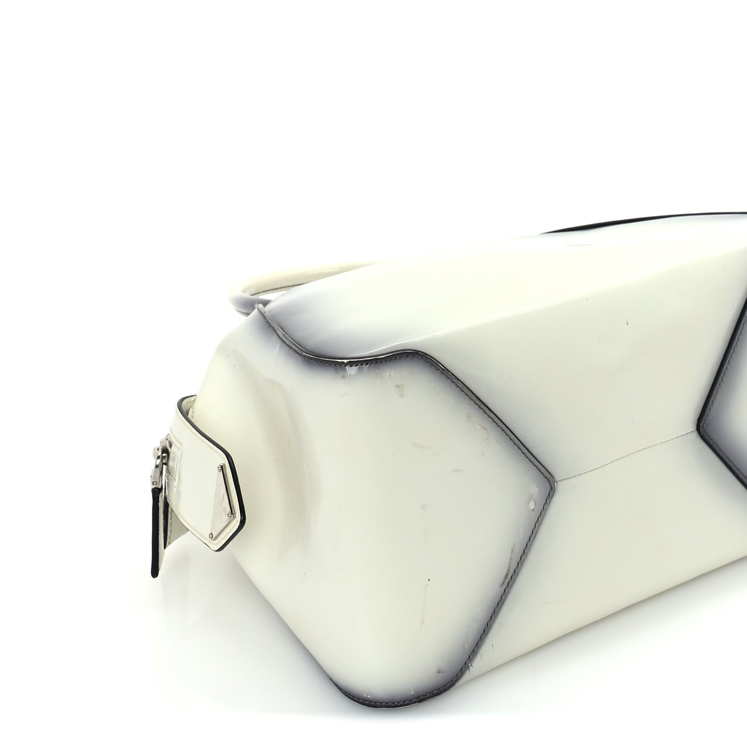 Prada Spazzolato Small Supernova Handbag White Sfumato 7 of 8
