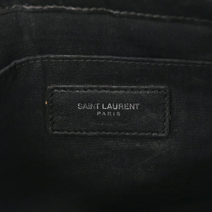 Saint Laurent Calfskin Teen Monogram Crossbody Bag Black 5 of 8