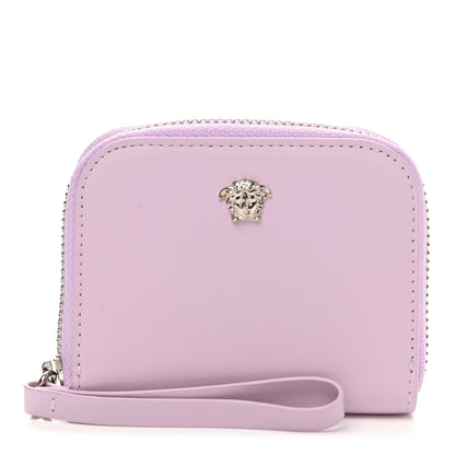 Versace Calfskin Medusa Compact Zip Around Wallet Desert Pink 1 of 7