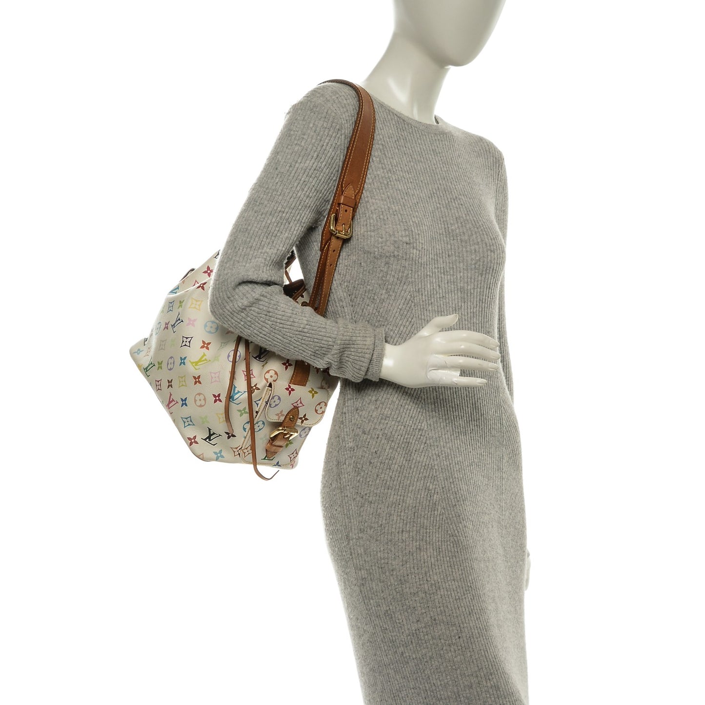 Monogram Multicolor Petit Noe White