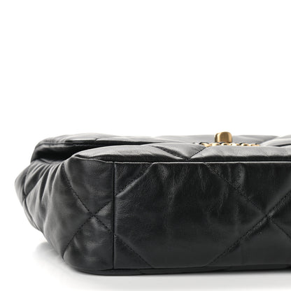 Chanel Goatskin Quilted Medium Chanel 19 Flap Black 9 of 11