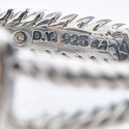 David Yurman Sterling Silver Diamond Hematite 7mm Petite Albion Ring 49 5 5 of 6