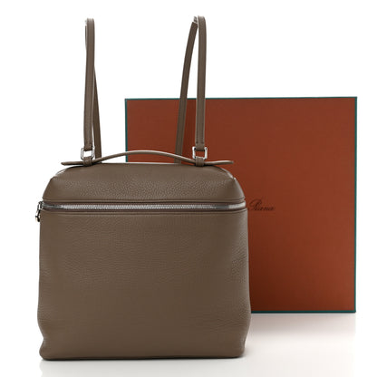 Loro Piana Grained Calfskin Extra Pocket L23.5 Backpack Warm Mastic 13 of 13