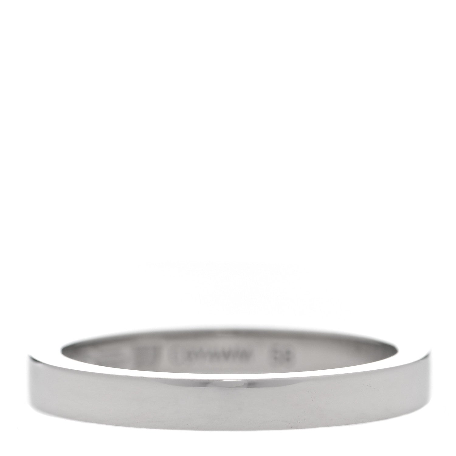 Bulgari Platinum MarryMe Wedding Band Ring 58 8.25 1 of 5