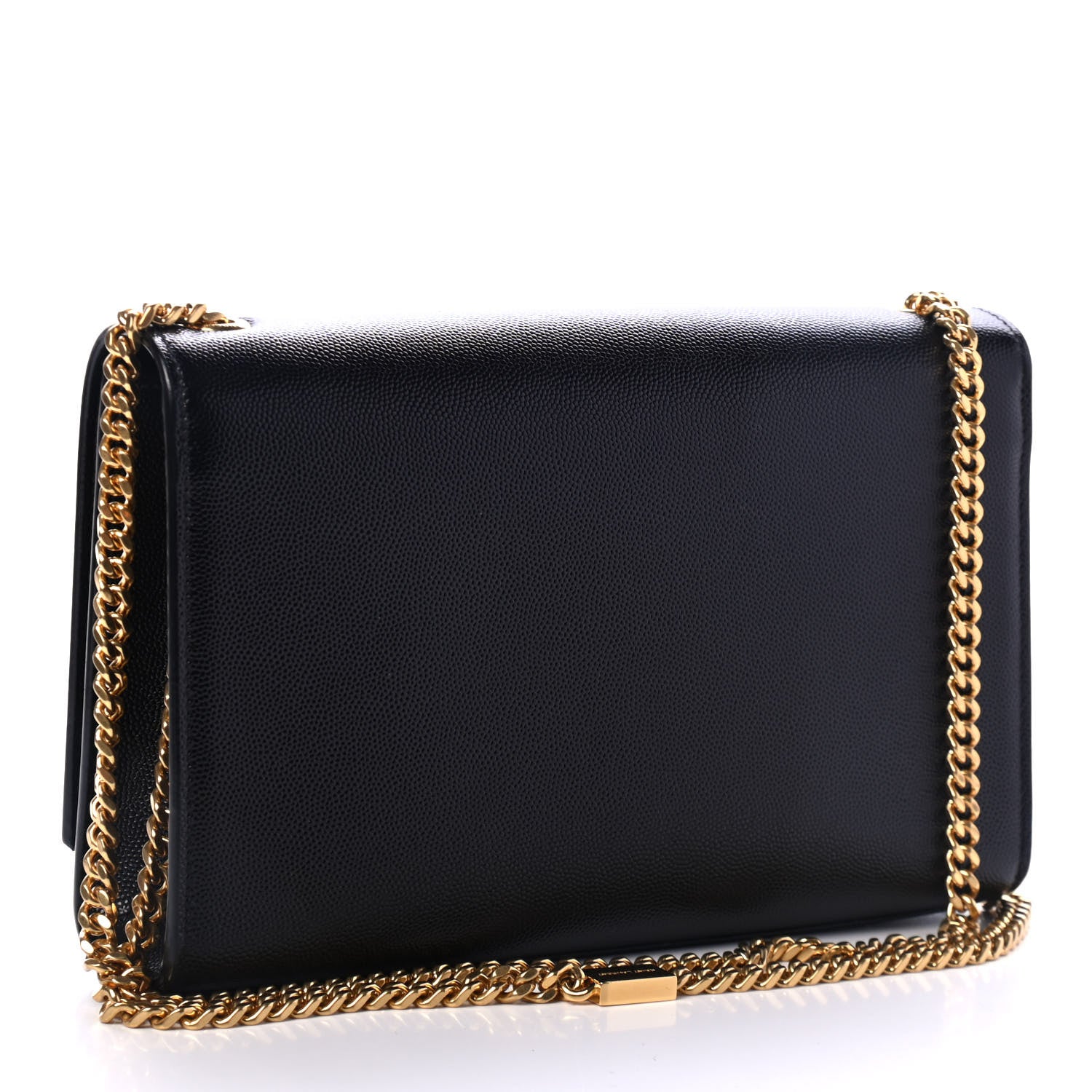 Saint Laurent Grain De Poudre Medium Classic Monogram Kate Satchel Black 2 of 4