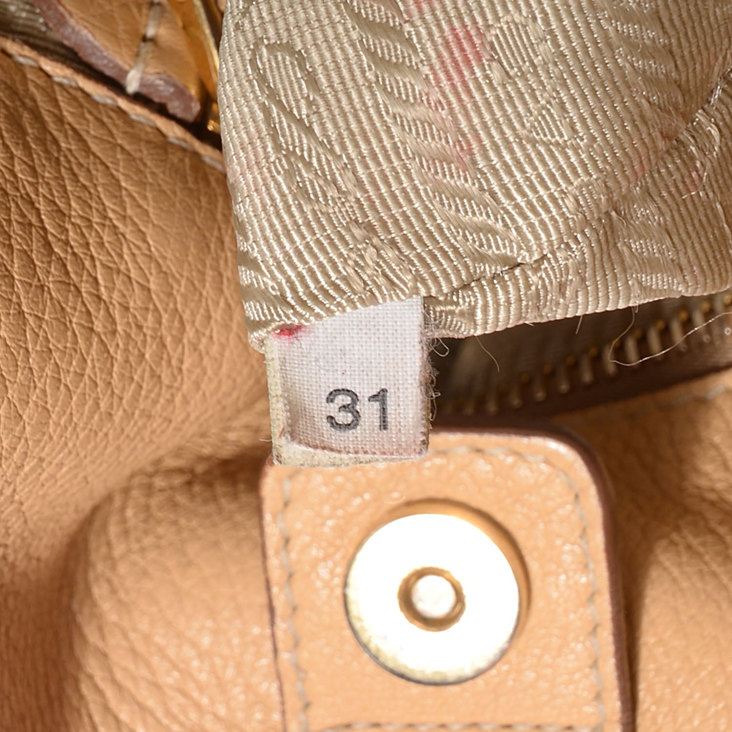 Prada Vitello Daino Side Pocket Hobo Sabbia 7 of 10