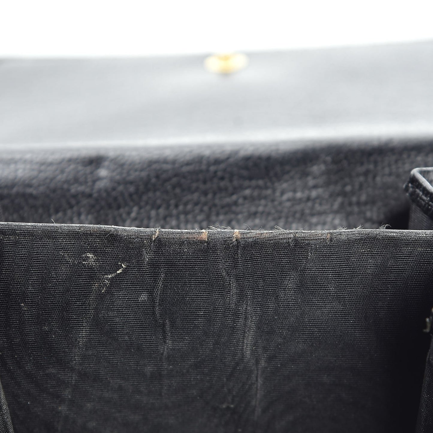 Goatskin Compact CC Flap Wallet Black