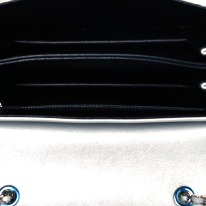 Chanel Metallic Sheepskin Quilted Beauty Lock Flap Silver 5 of 16