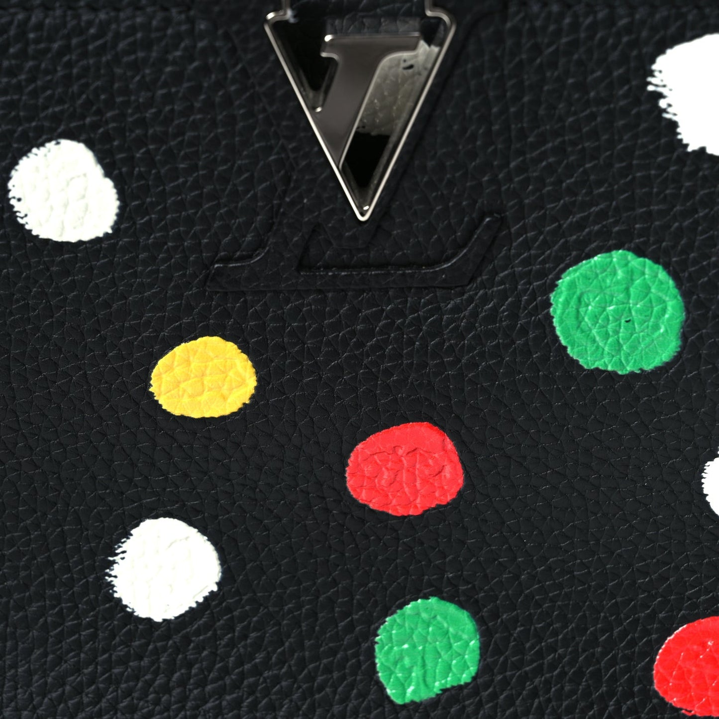 LV X YK Taurillon Capucines MM Black