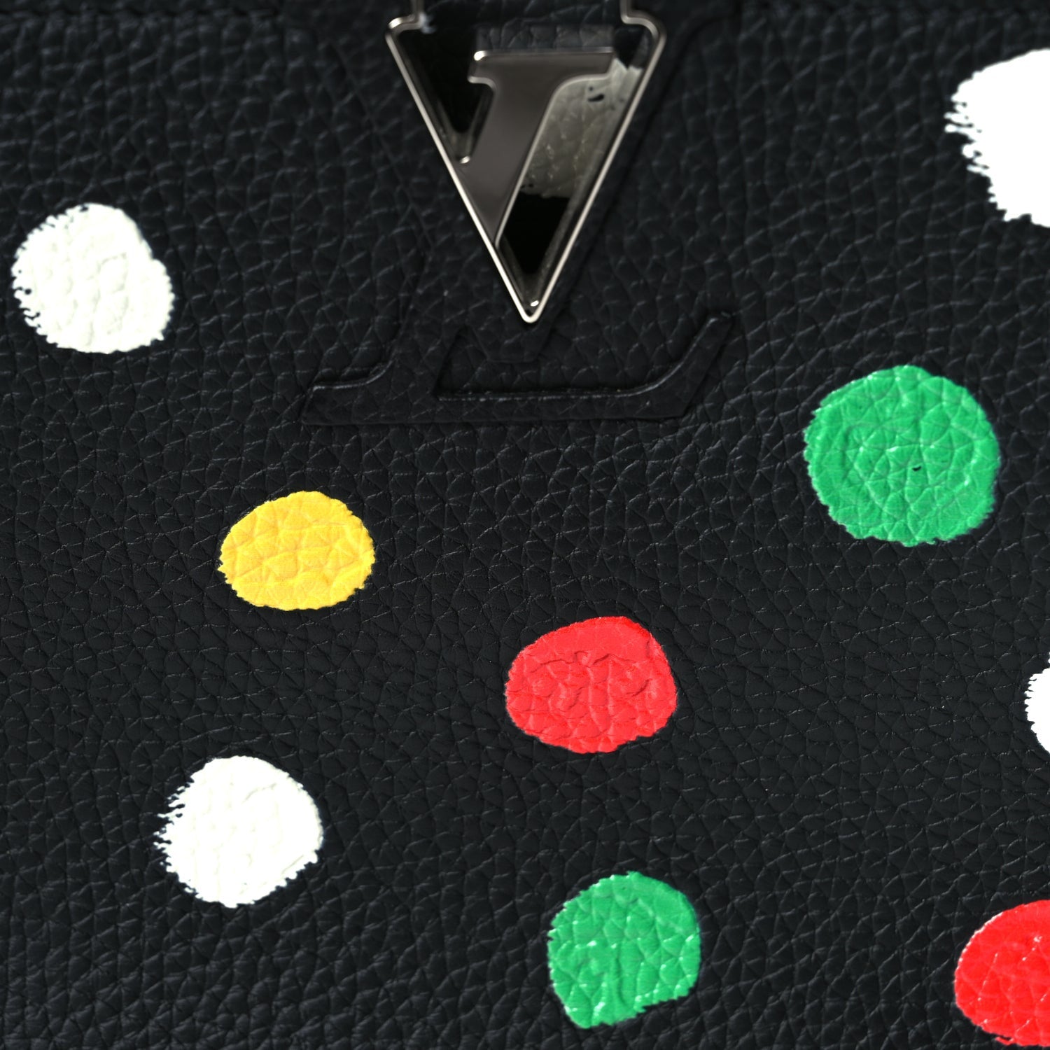 Louis Vuitton LV X YK Taurillon Capucines MM Black 6 of 8