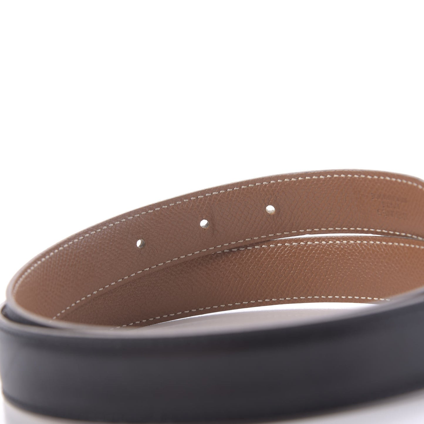 Box Courchevel 24mm Constance H Belt 75 Gold Black