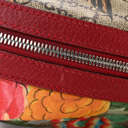 Gucci GG Supreme Monogram Tian Web Small Day Backpack Beige Multicolor Red 11 of 12