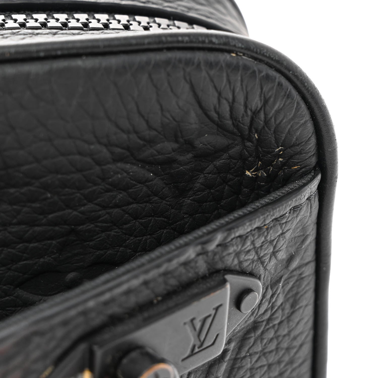 Louis Vuitton Taurillon Monogram Uniformes Solar Ray Soft Pochette Volga Belt Bag Black 6 of 14