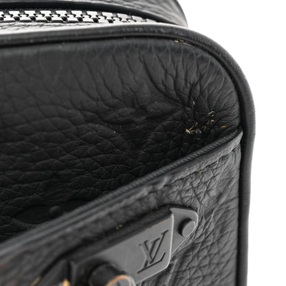 Louis Vuitton Taurillon Monogram Uniformes Solar Ray Soft Pochette Volga Belt Bag Black 6 of 14