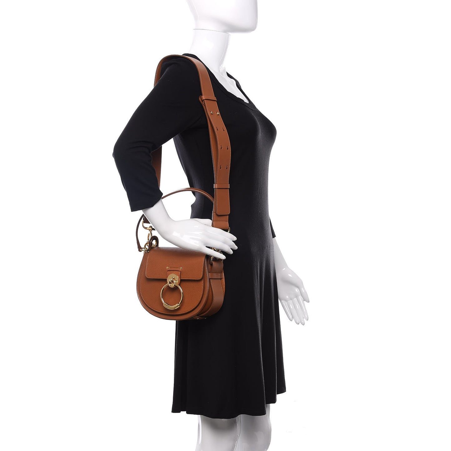 Calfskin Small Tess Bag Caramel