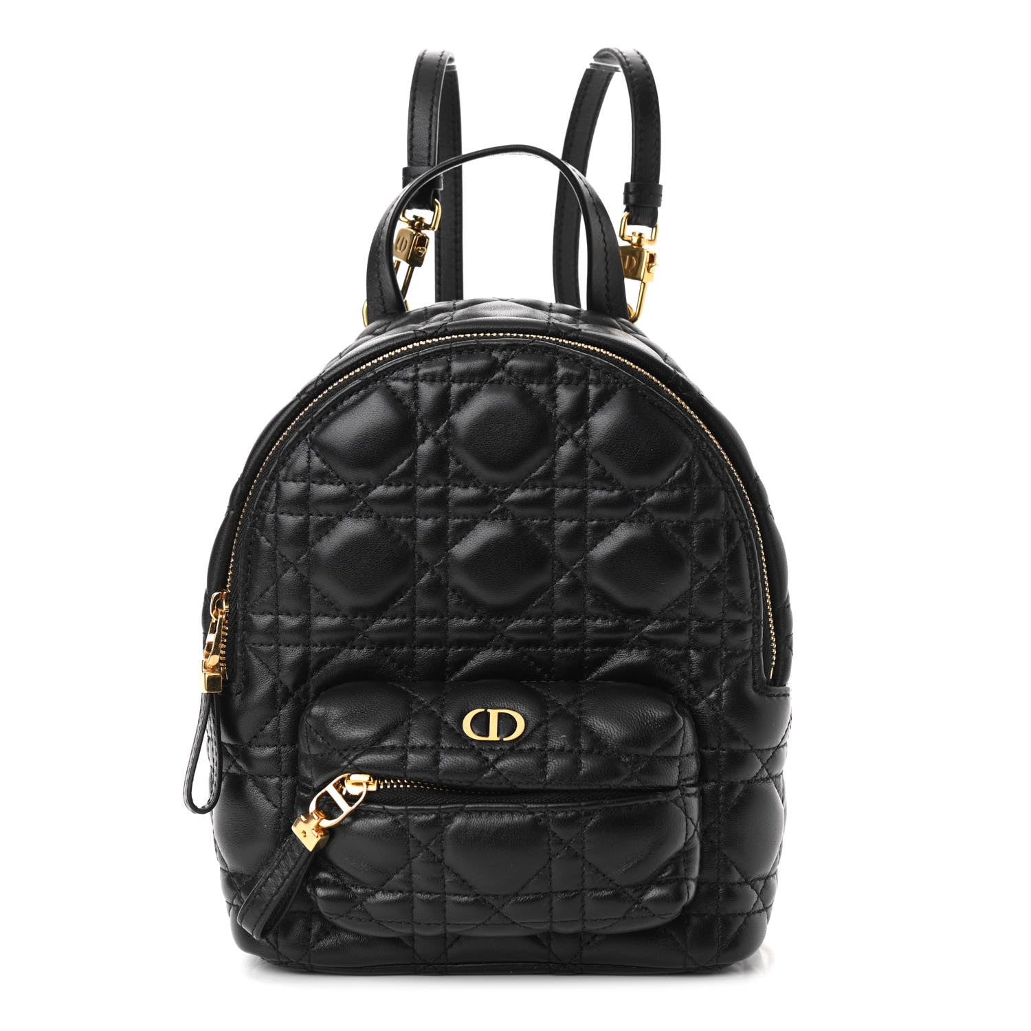 Christian Dior Lambskin Cannage Mini Backpack Black 1 of 10