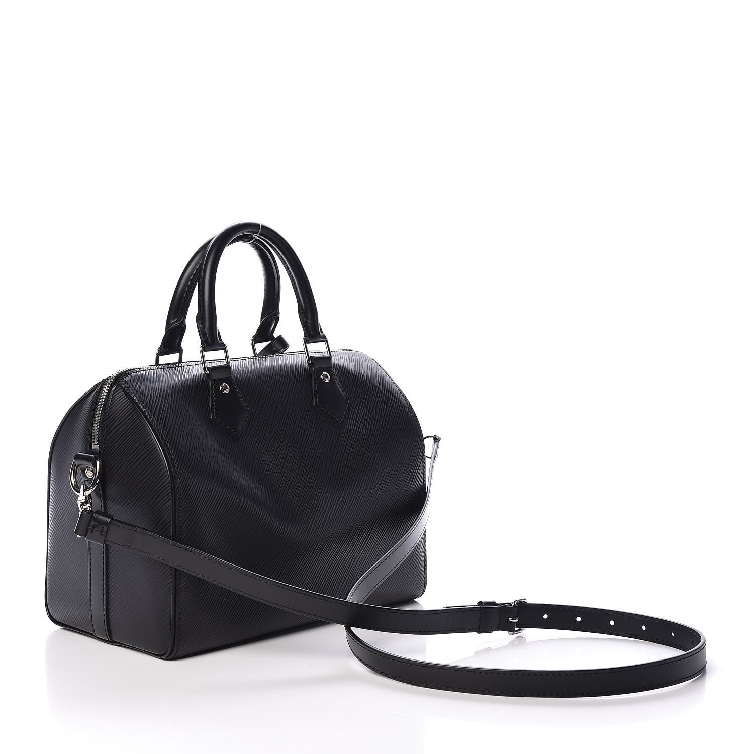 Louis Vuitton Epi Speedy Bandouliere 25 Black 3 of 8