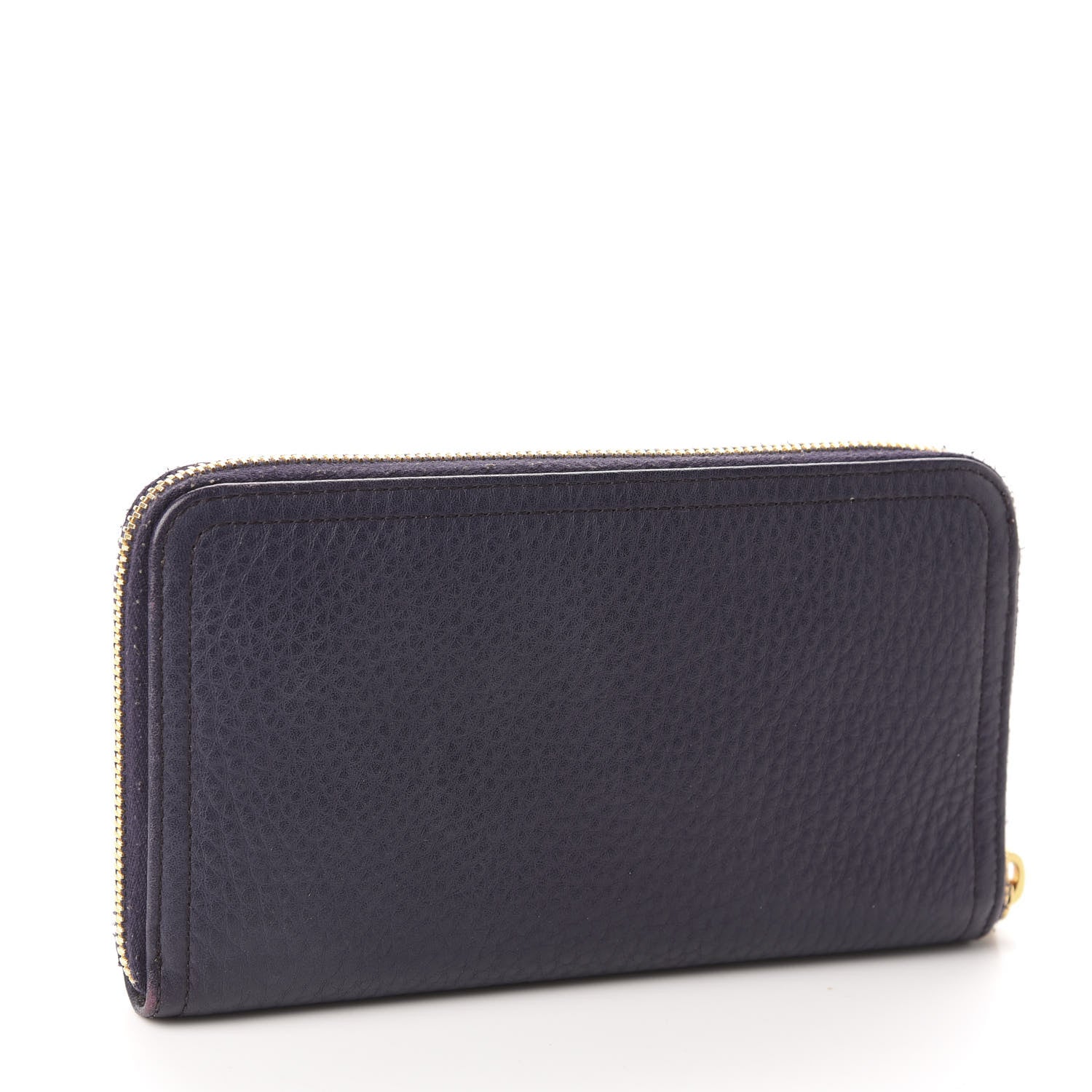 Prada Vitello Daino Zip Around Wallet Uva 3 of 10