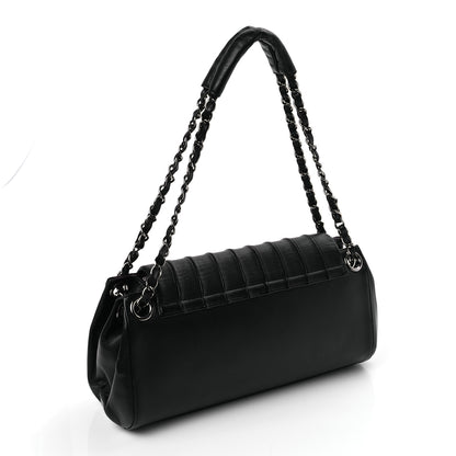 Chanel Lambskin Vertical Quilt Small Accordion Flap Black 2 of 8