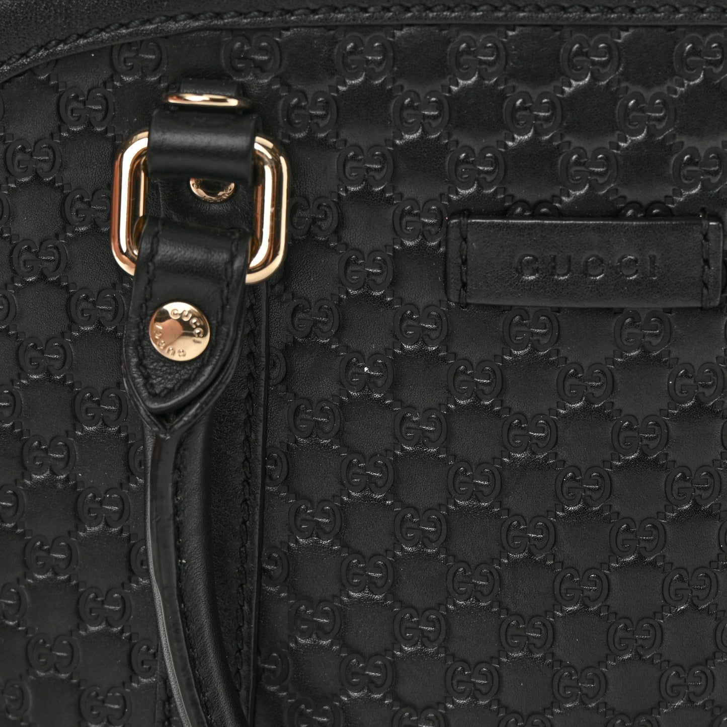Microguccissima Mini Dome Bag Black