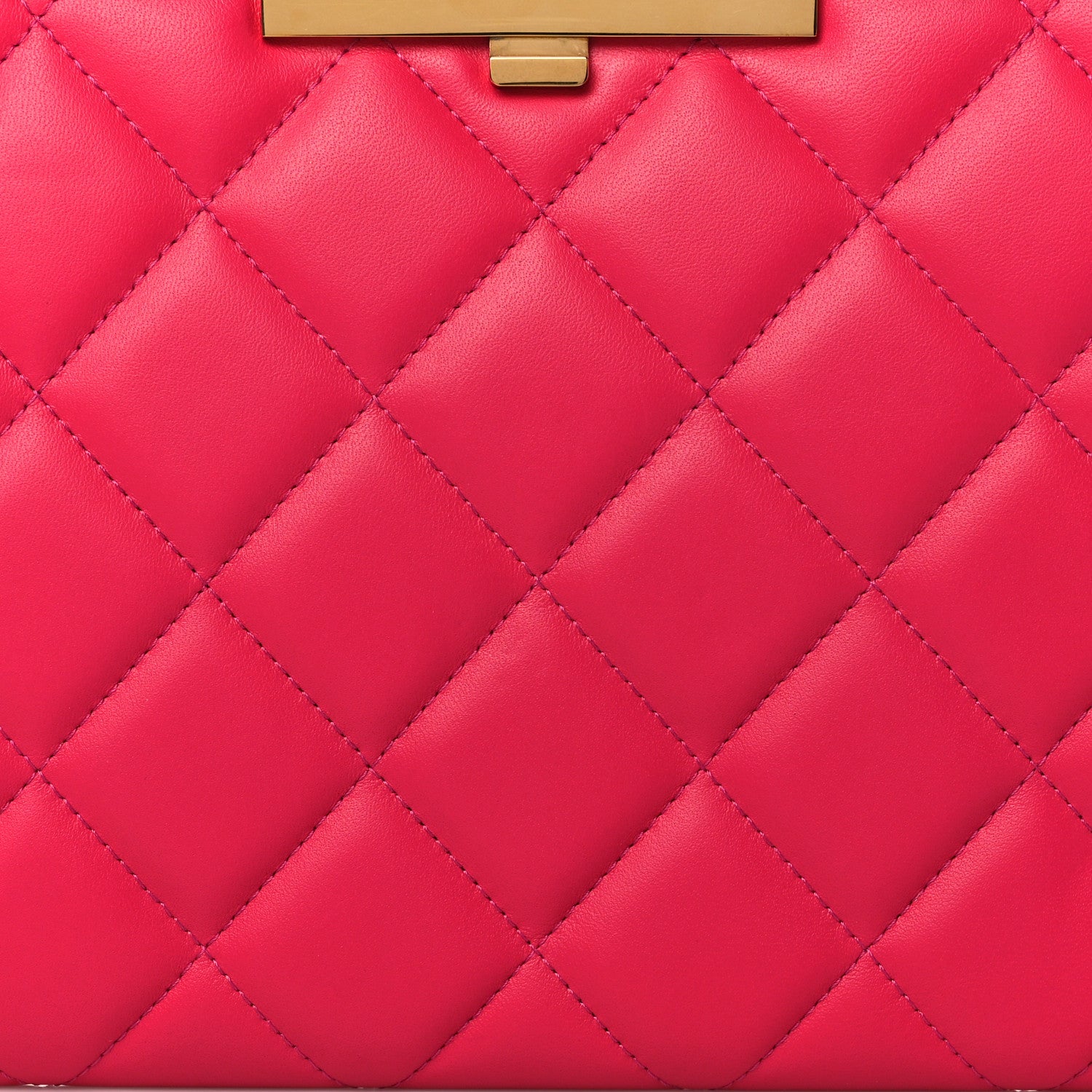 Alexander McQueen Nappa Quilted Knuckle Flat Clutch Orchid Pink 7 of 7