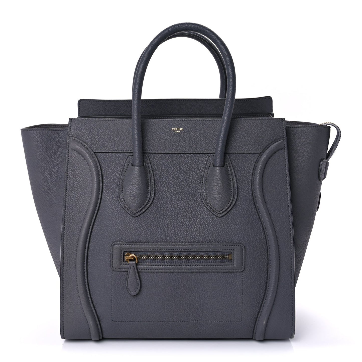 Drummed Calfskin Mini Luggage  Kohl