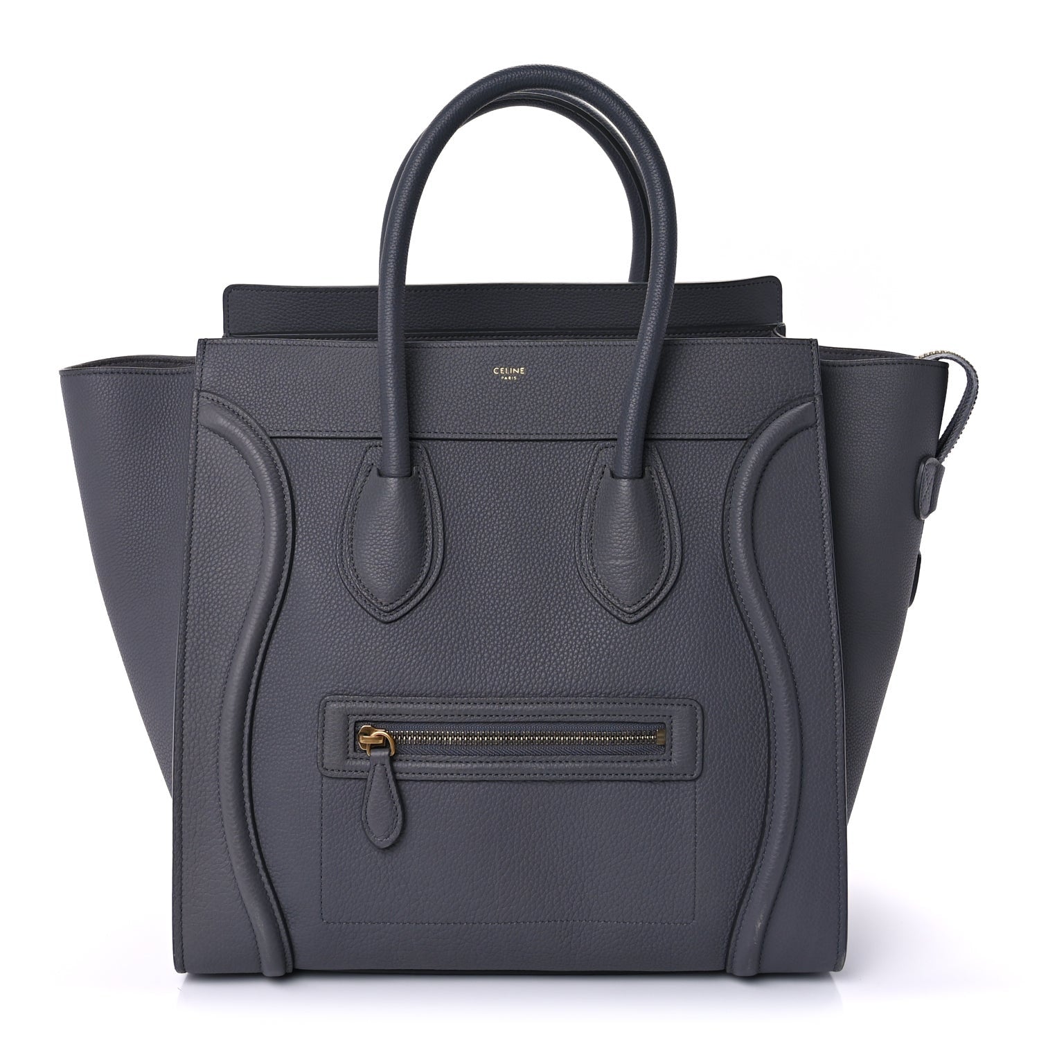 Celine Drummed Calfskin Mini Luggage  Kohl 1 of 9