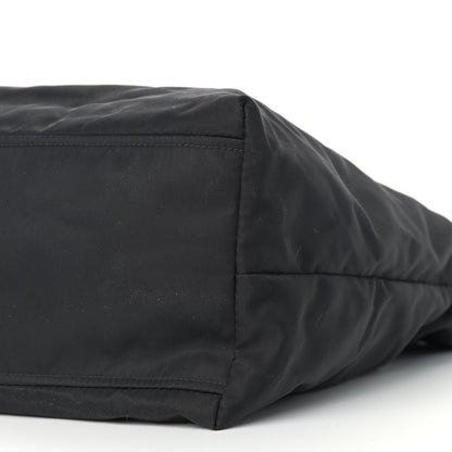 Prada Nylon New Vela Studded Tote Black Fuoco 6 of 12