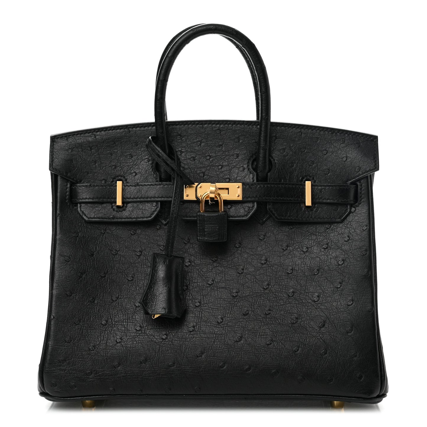Ostrich Birkin 25 Black