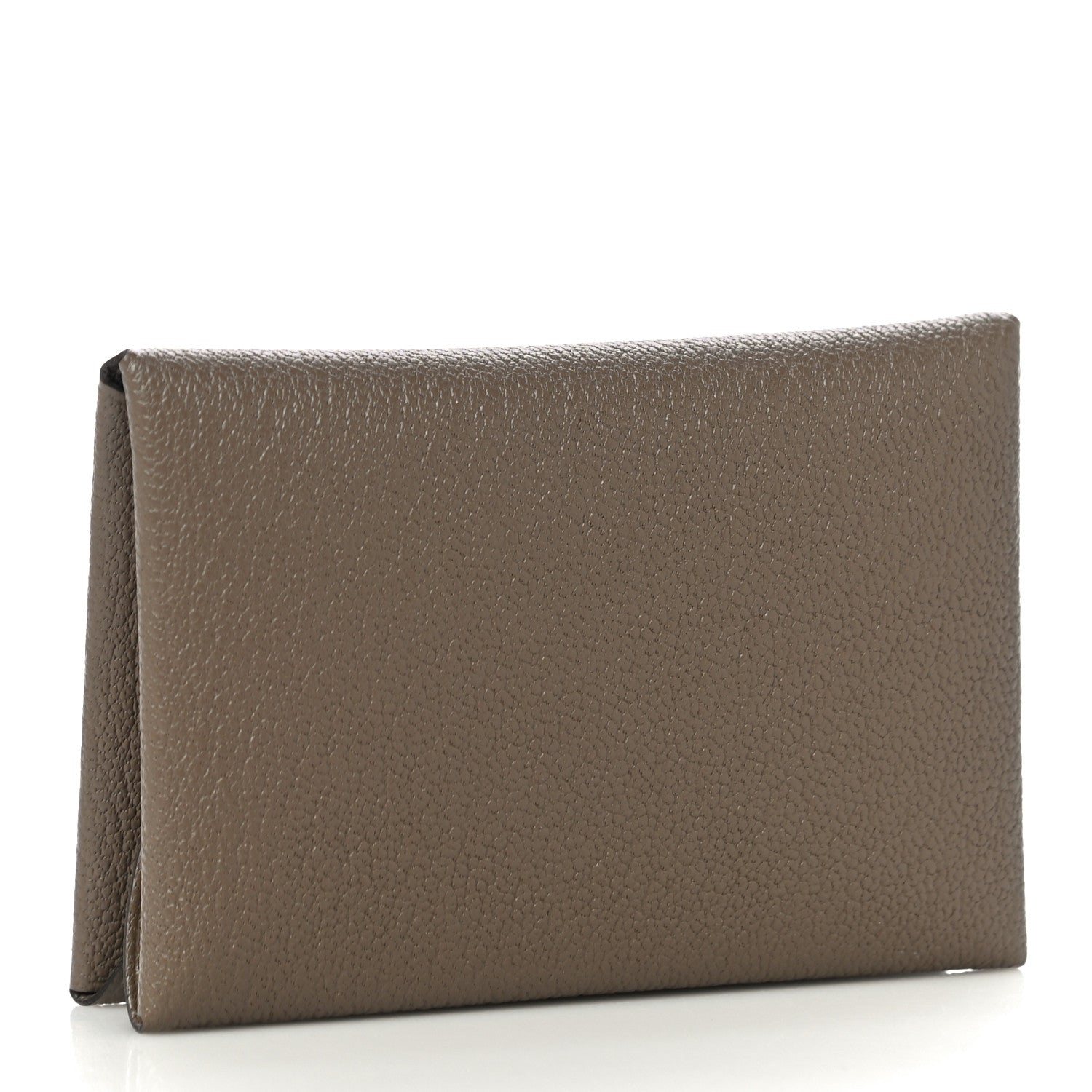 Hermes Chevre Mysore Calvi Duo Card Case Etoupe 3 of 10