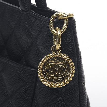 Chanel Caviar Quilted Medallion Tote Black 6 of 10