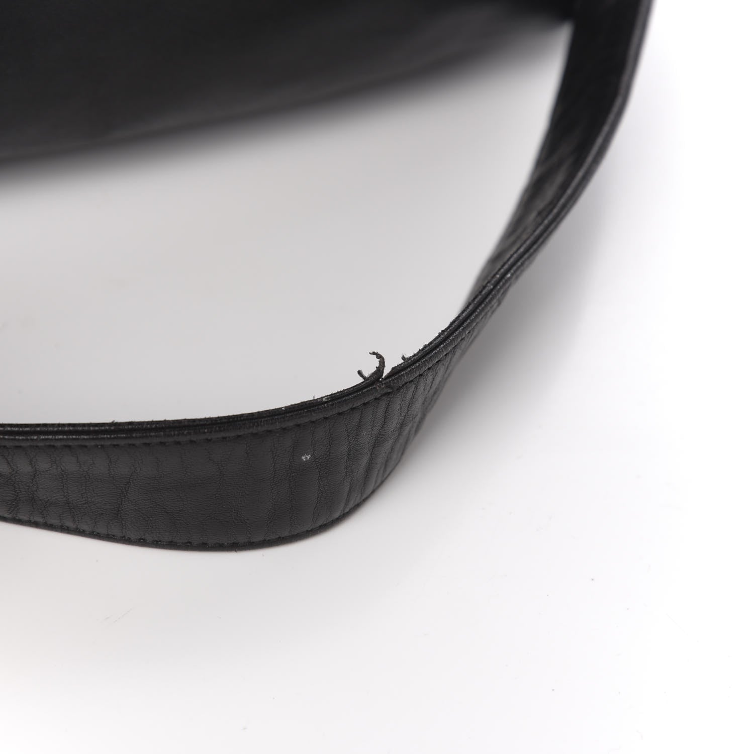 Chanel Lambskin CC Stitched Drawstring Bucket Bag Black 10 of 13