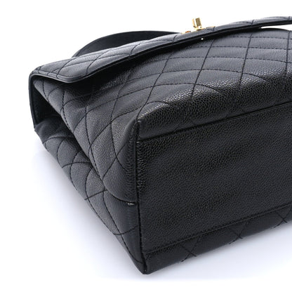 Chanel Caviar Quilted Jumbo Kelly Flap  Black 9 of 10