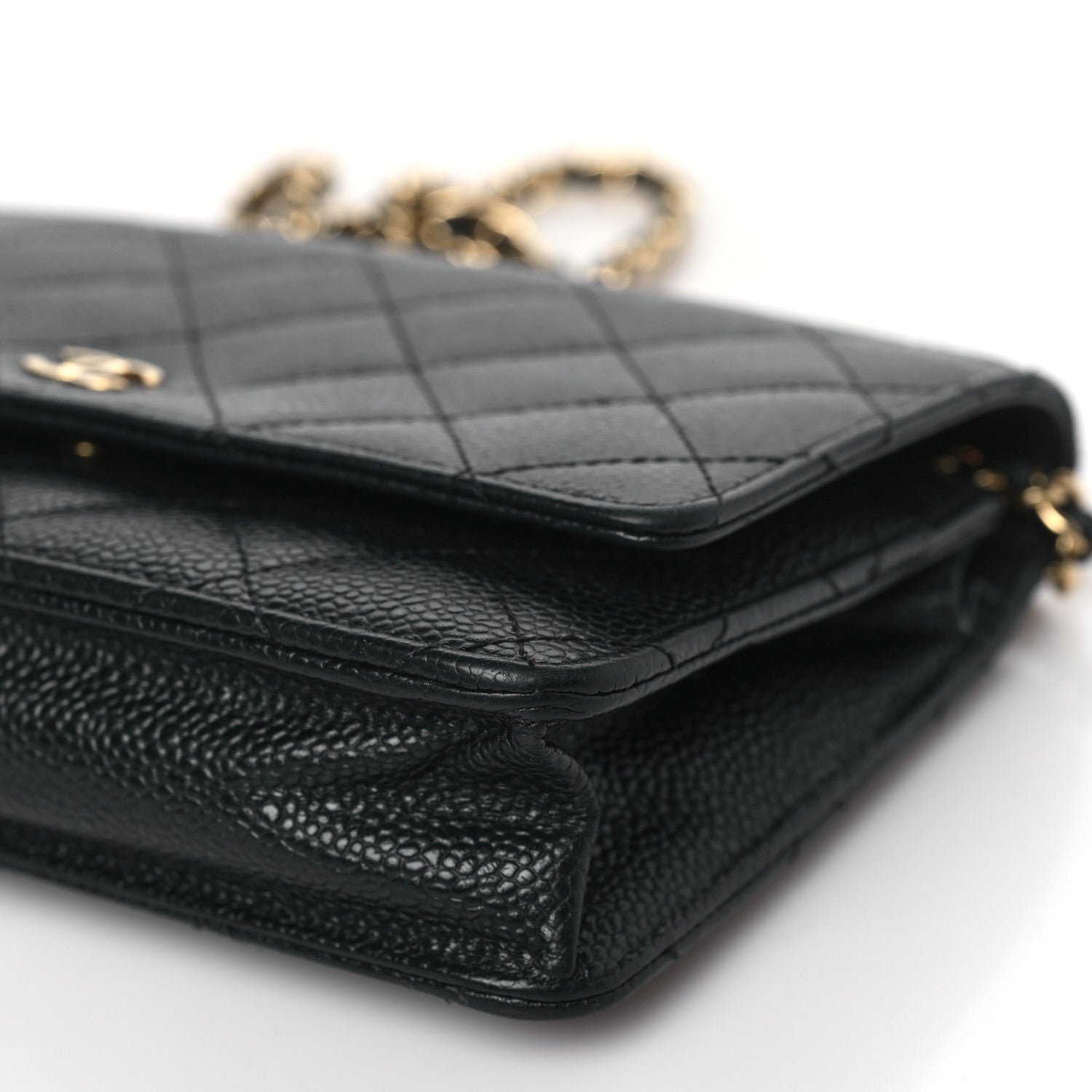 Chanel Caviar Quilted Wallet On Chain WOC Black 9 of 9