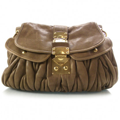 Miu Miu Leather Matelasse Coffer Hobo Cuoio 1 of 11