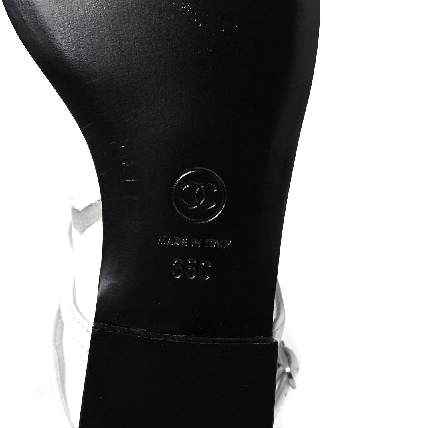 Chanel Lambskin Rope CC Thong Sandals 35 White 7 of 8