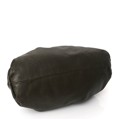 Bottega Veneta Smooth Butter Calf The Pouch Oversized Clutch Kaki Fondent 3 of 10