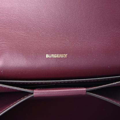 Burberry Calfskin Logo Hazelmere Wallet With Detachable Strap  Mahogany Red 5 of 8