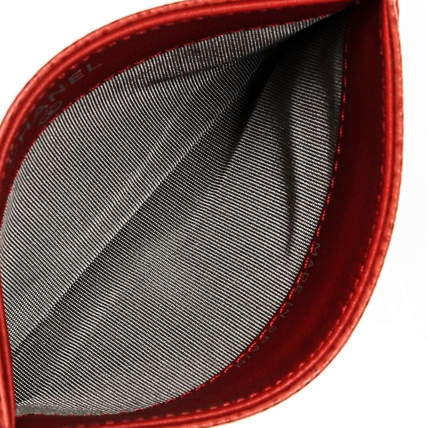 Chanel Caviar Timeless CC Card Holder Light Red 5 of 8