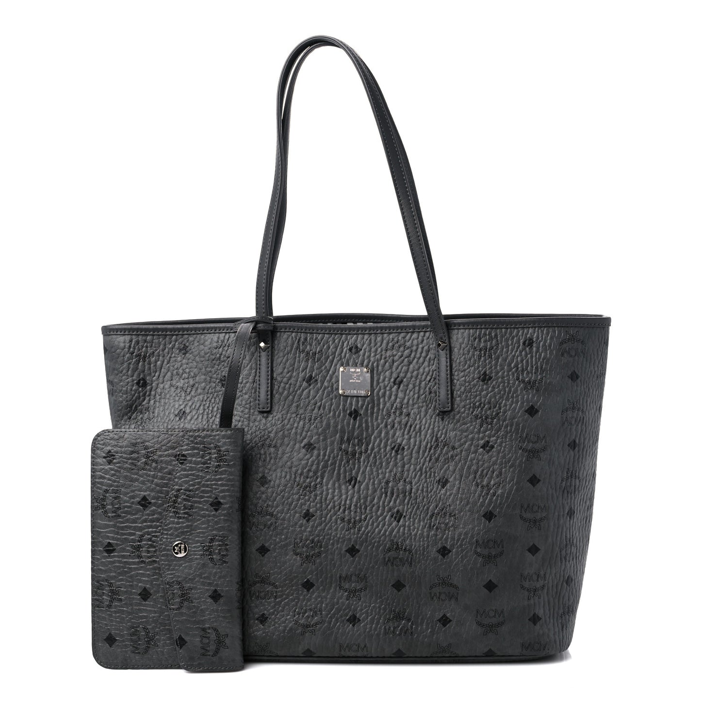 Visetos Medium Project Reversible Shopper Tote Phantom Grey