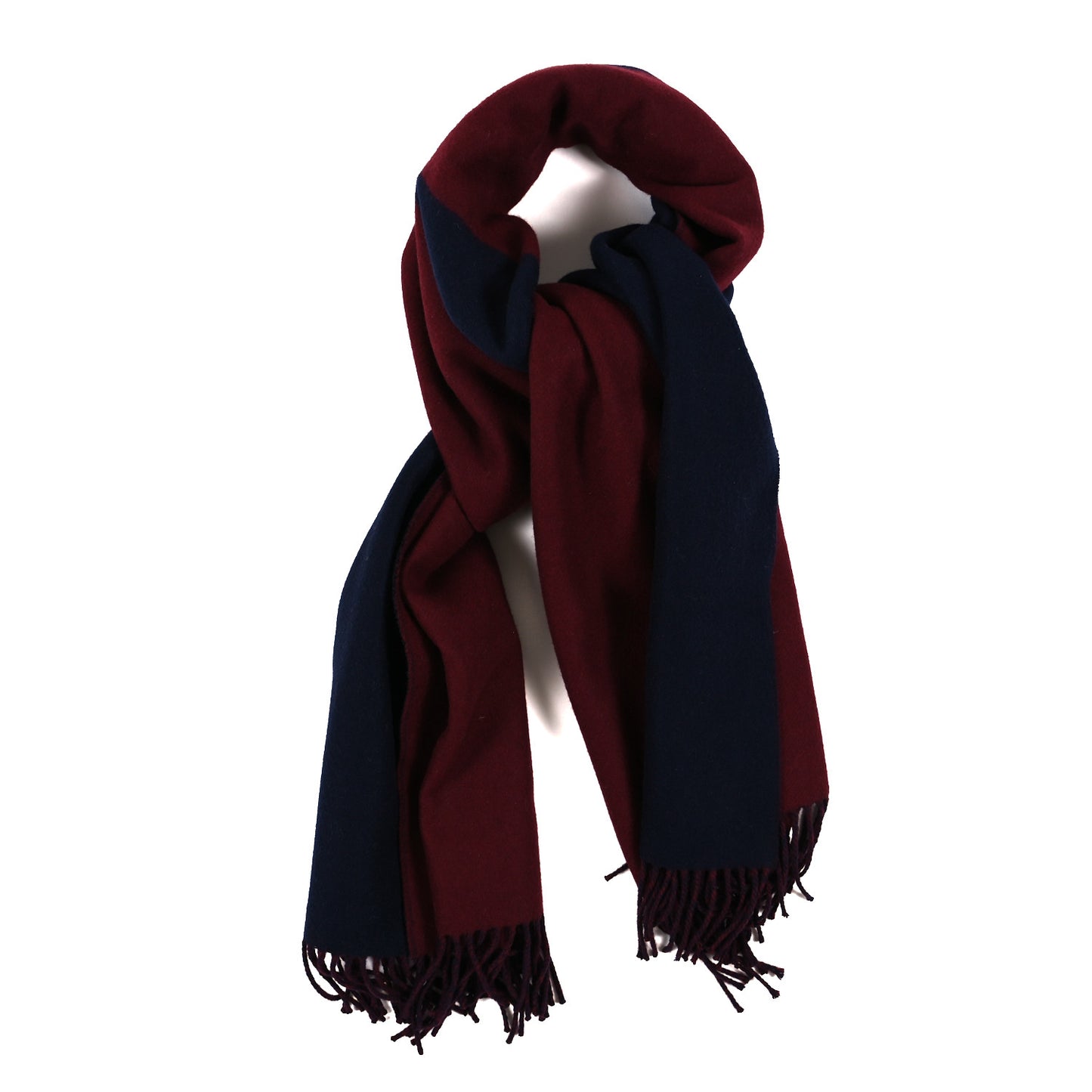 Cashmere Casaque Stole Marine Rouge