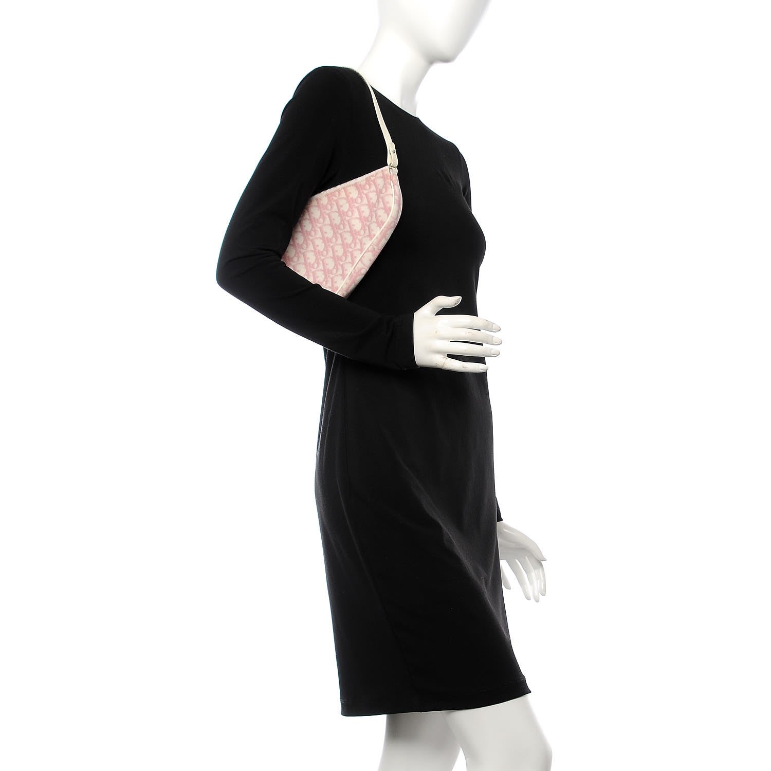 Christian Dior Monogram Mini Saddle Pochette Pink 2 of 13