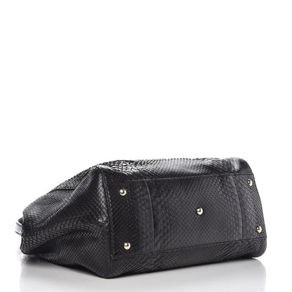 Gucci Python Medium Soho Shoulder Bag Black 4 of 7