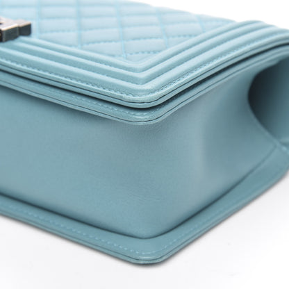 Chanel Lambskin Quilted Medium Boy Flap Turquoise 9 of 13