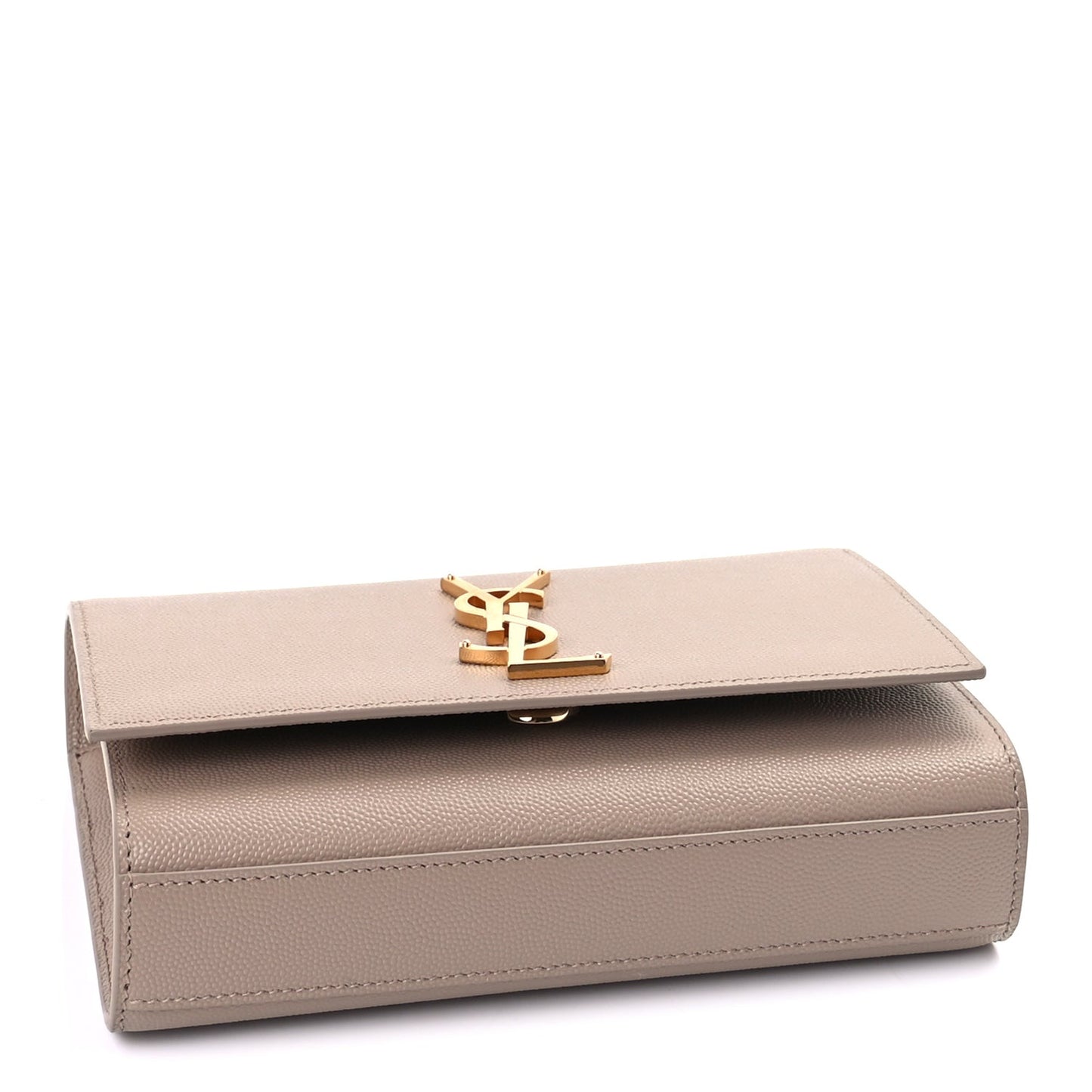 Grain De Poudre Small Monogram Kate Satchel Dark Beige