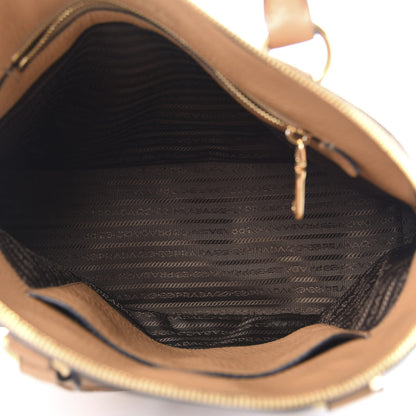 Prada Vitello Daino Dome Satchel Naturale 5 of 12