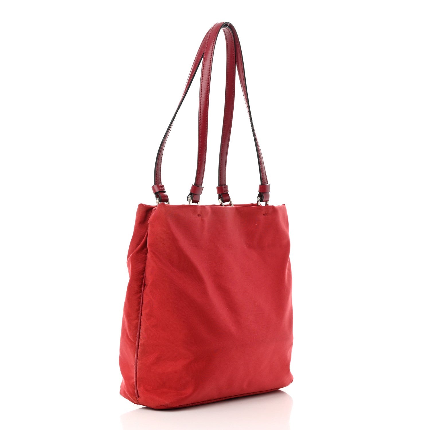 Prada Tessuto Nylon Tote Red 3 of 19